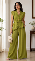 Green Lace Co-Ord Set