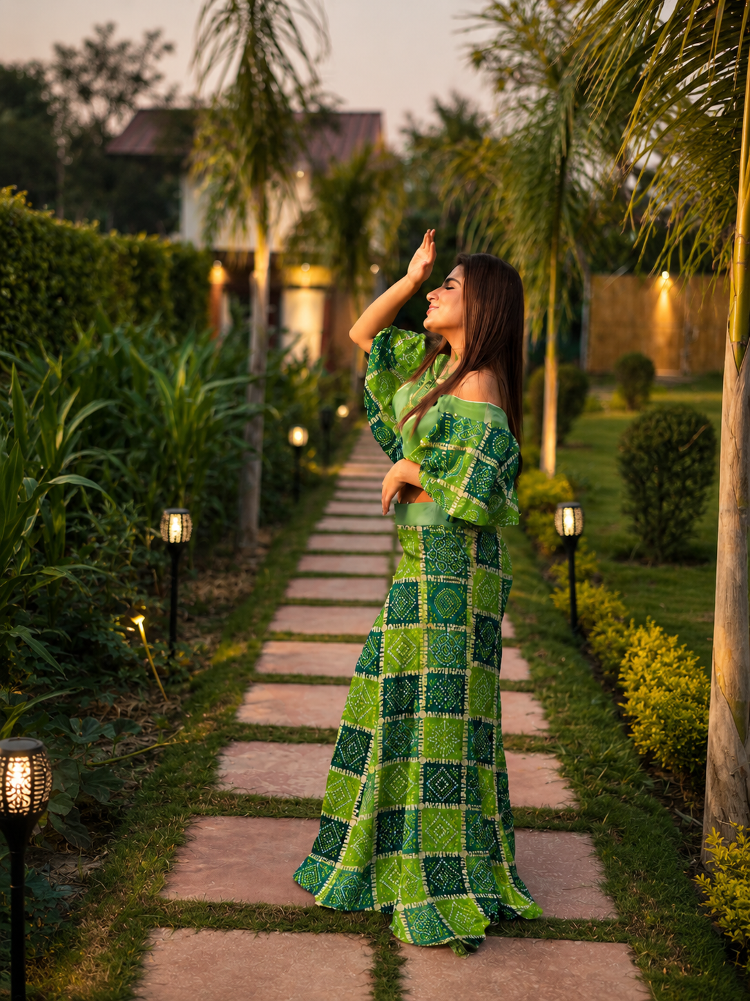 Emerald Mosaic Co-Ord Set