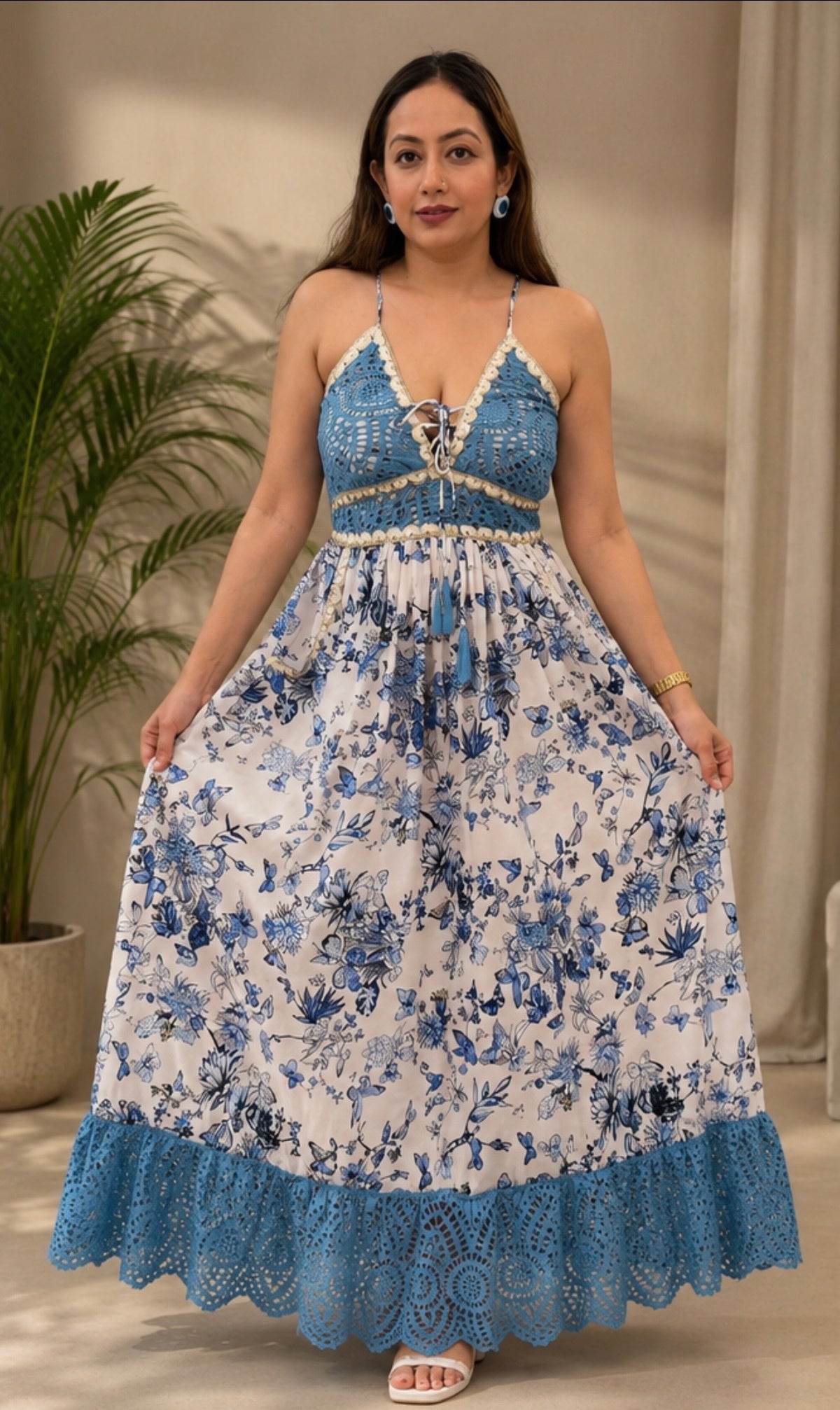 Azure Blossom Dress