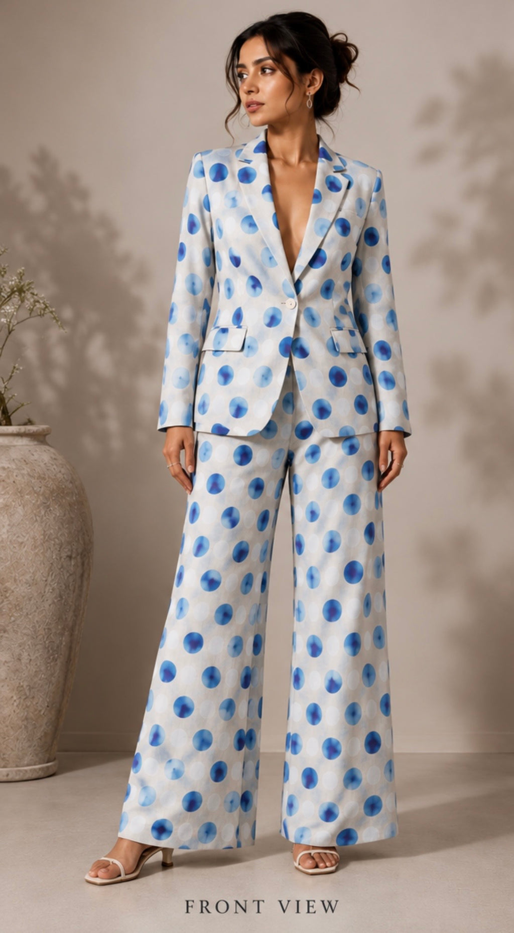 Blue Polka Dot Co-Ord Set