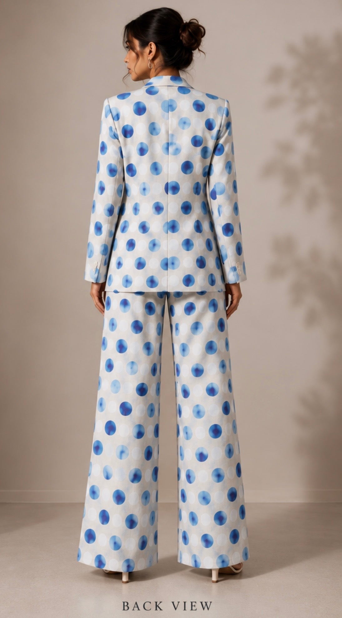 Blue Polka Dot Co-Ord Set