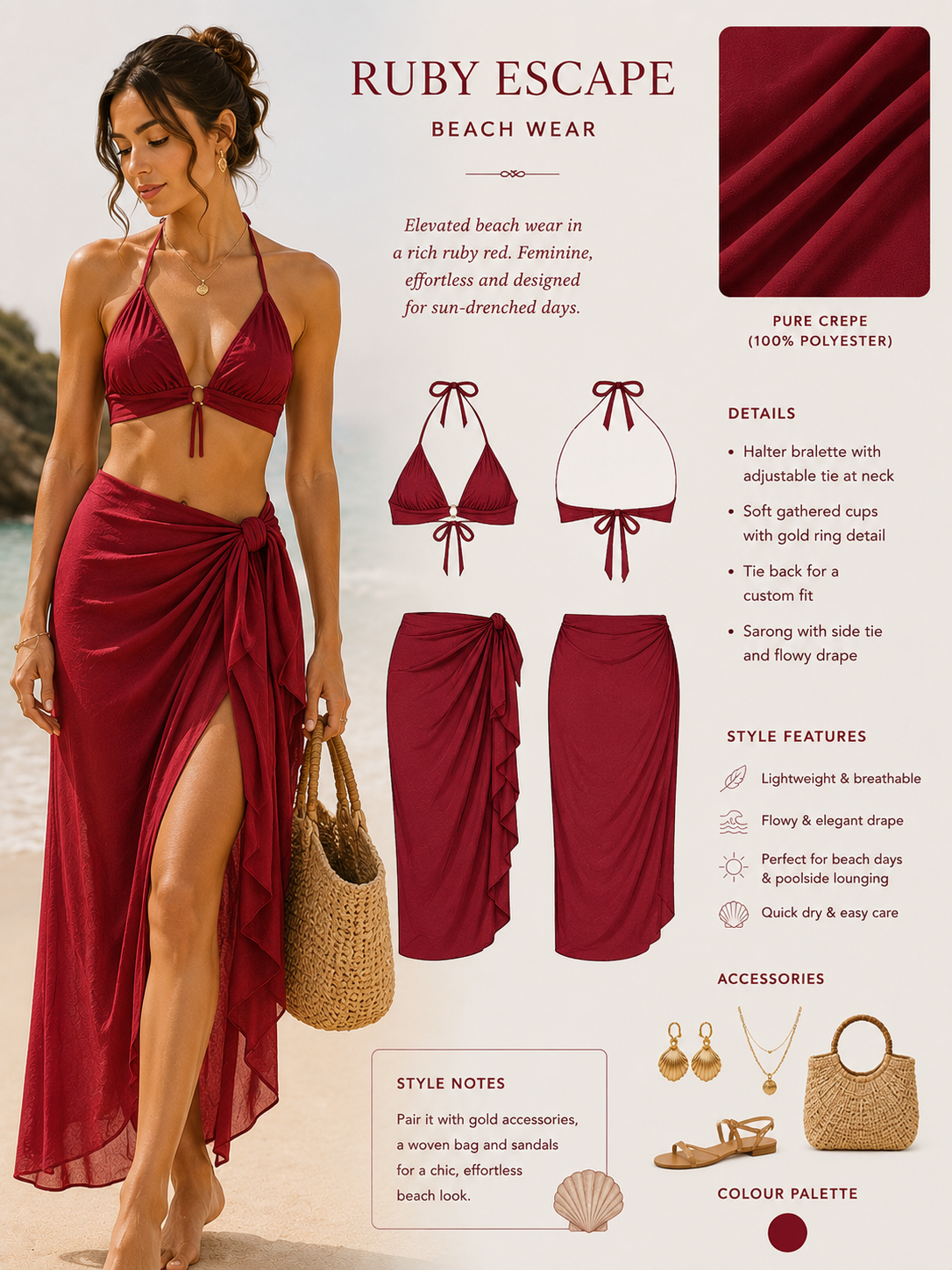 Scarlet Shore Set Women's